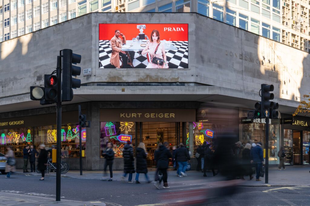 Advertising on Oxford Street